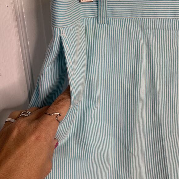 Southern Tide Flat Front Corded ‘The SkipJack’ Blue Pinstripe Shorts M-112 Sz 32 - Picture 2 of 8